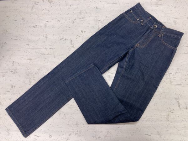 ユニクロ UNIQLO アメカジ オーセンティック 古着 ワンウォッシュ ストレート デニム パンツ ジーンズ ボトムス メンズ ジップフライ 28 紺拍卖