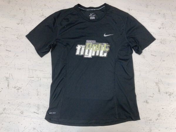 ナイキ NIKE DRI-FIT スポーツウェア 半袖Tシャツ カットソー メンズ ポリエステル100% M 黒拍卖