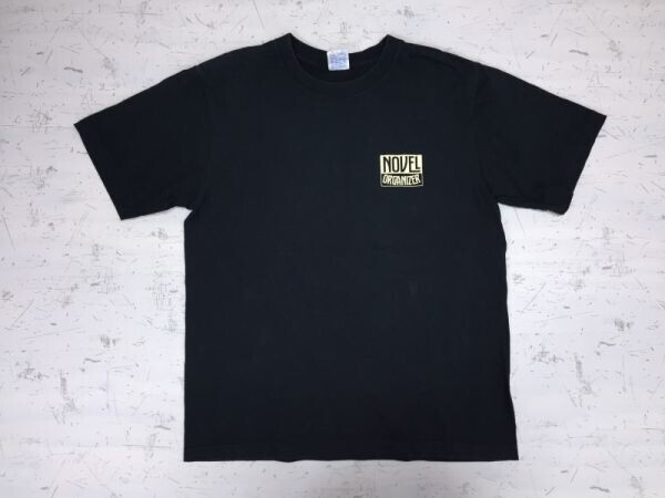 NOVEL ORGANIZER エンジン 妖怪 モンスター ロック 半袖Tシャツ メンズ コットン100% M 黒拍卖