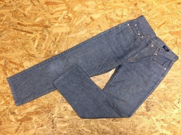 ユニクロ UNIQLO オールド 旧タグ 00s ストレート デニムジーンズ パンツ レディース 綿100% 66 青拍卖