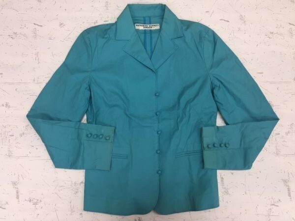 キャサリンハムネット KATHARINE HAMNETT インポート テーラードジャケット レディース 5つボタン フォーマル ターコイズ拍卖
