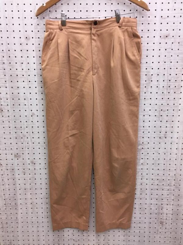 ジャンニバレンチノ GIANNI VALENTINO オールド レトロ 古着 ロゴ刺繍 ツータック スラックス トラウザーズ パンツ レディース サイズ68拍卖