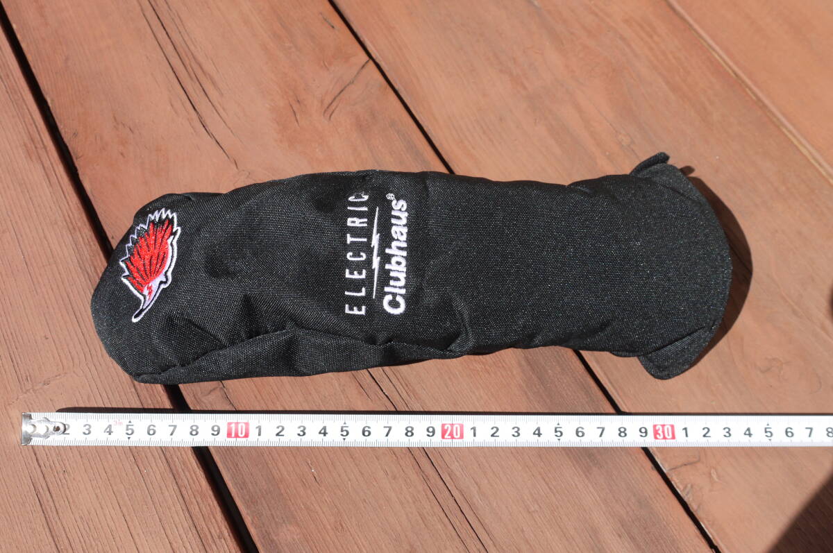 超美品!!クラブハウス×エレクトリックゴルフ Clubhaus×ELECTRIC GOLF フェアウェイウッドカバー FW ブラック/黒拍卖