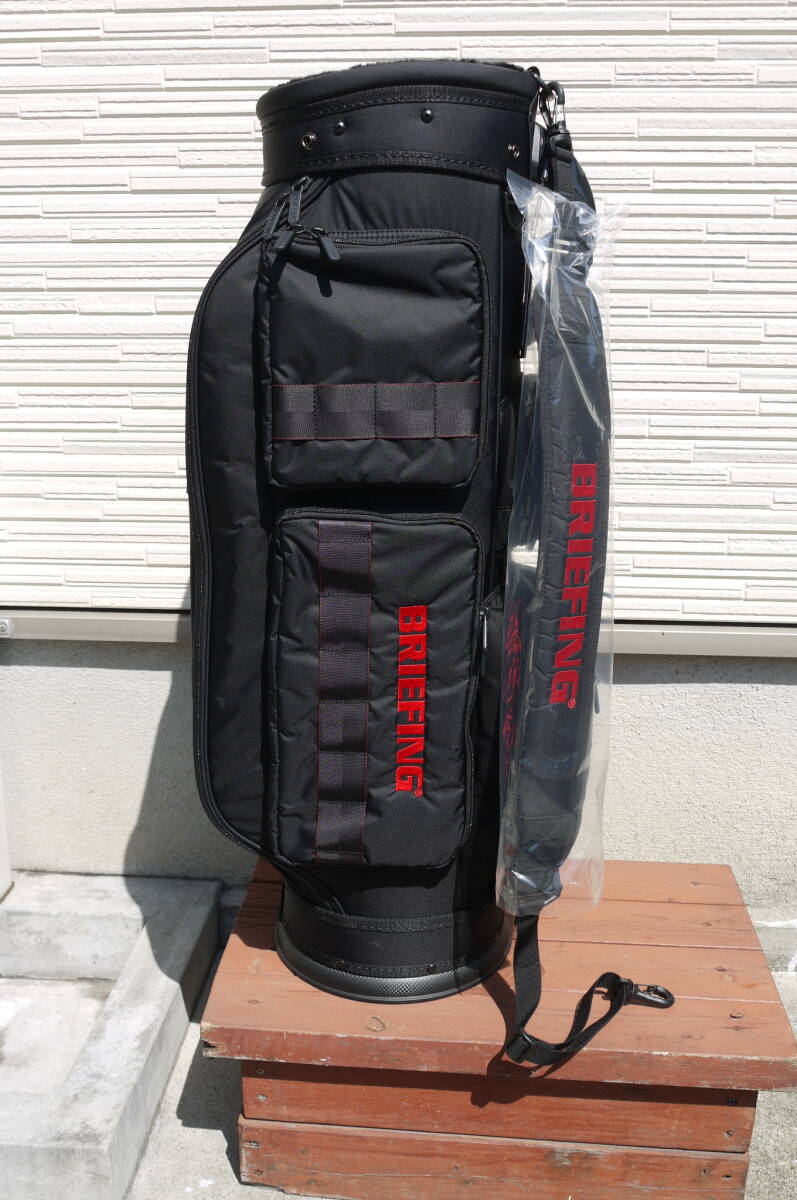 新品!!BRIEFING ブリーフィング キャディバッグ CR-6♯03 ブラック 黒色 タグ付き♪/BEAMSGOLF/3.8kg/送料1500円から拍卖