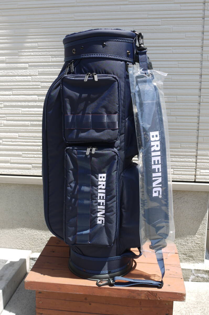 新品!!BRIEFING ブリーフィング キャディバッグ CR-6♯03 ネイビー 紺色 タグ付き♪/BEAMSGOLF/3.8kg/送料1500円から拍卖