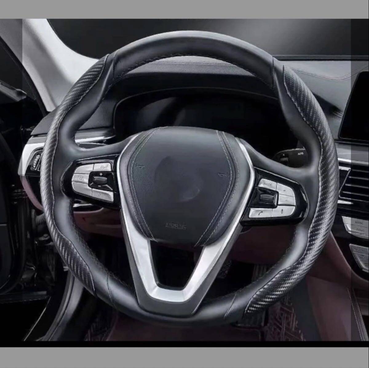 車用 汎用品 ハンドルカバー 取付簡単 ノンスリップ拍卖