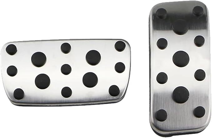 アルミ ペダル スバルフォレスター インプレッサ 2006-2015 ブレーキペダルカバー アクセルペダルカバーセット シルバー拍卖