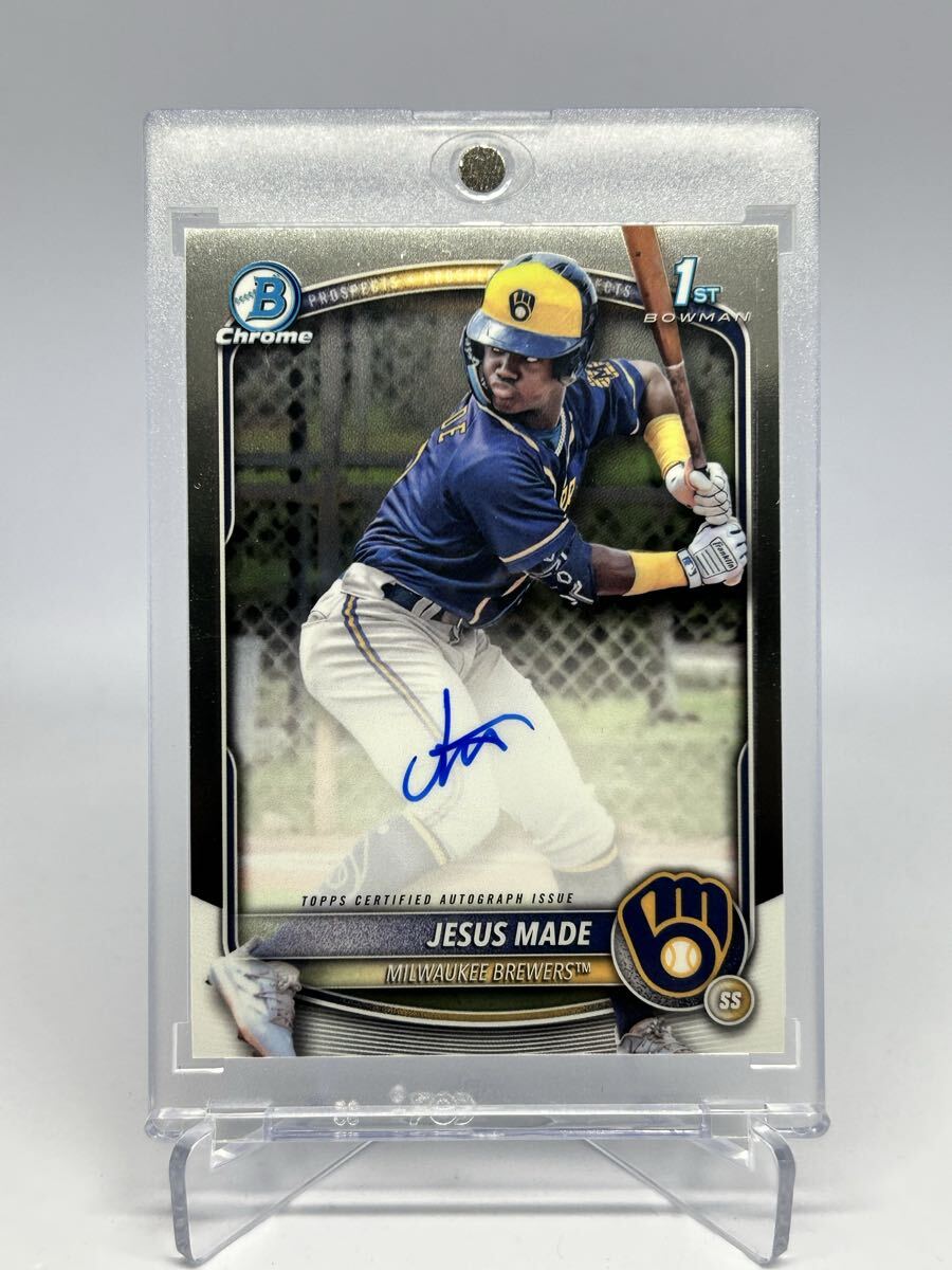 Jesus Made 2025 Topps Bowman Chrome Prospect Autograph 直筆サインカード 1st MLB Brewers トッププロスペクト拍卖