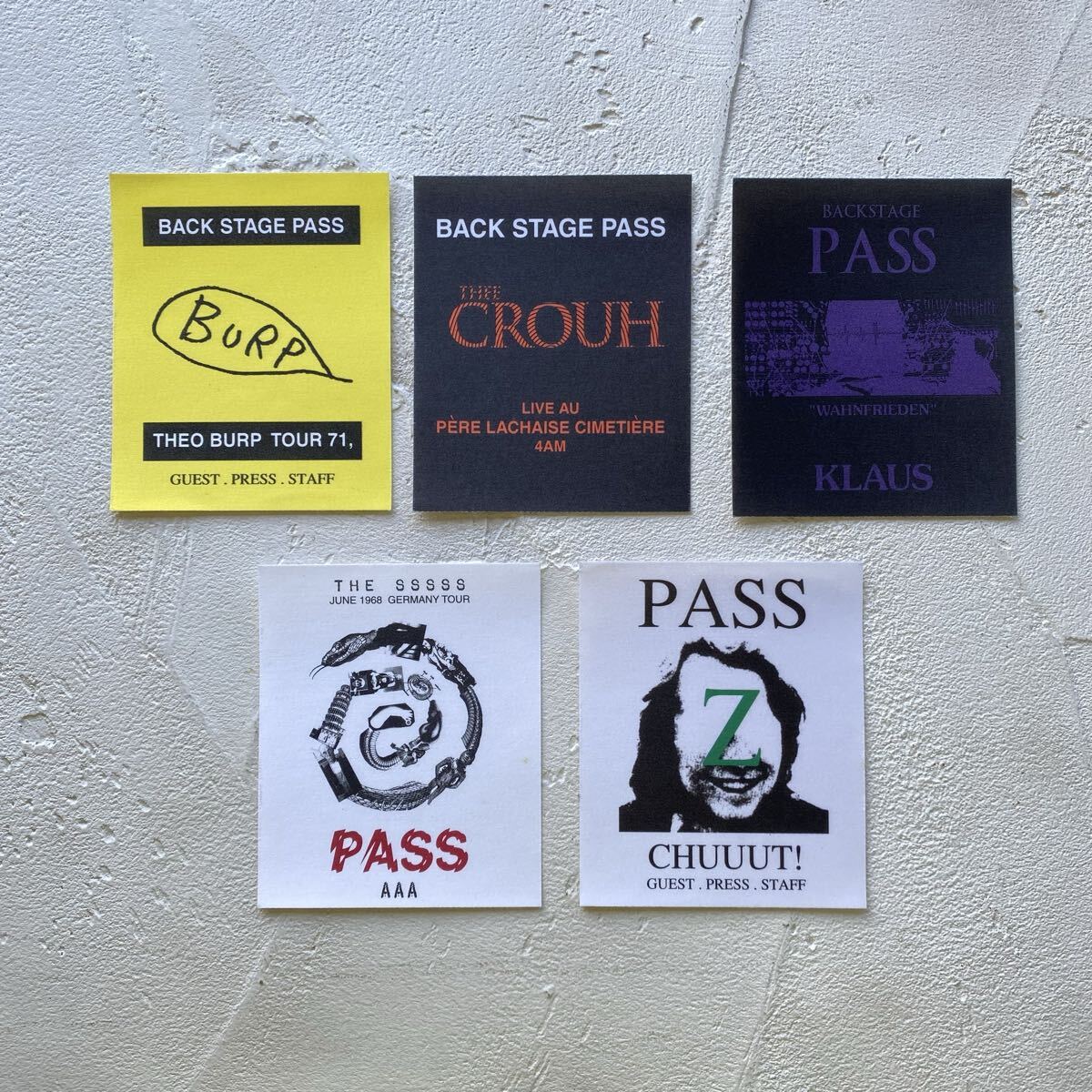 【新品未使用 アンダーカバー UNDERCOVERISM 2006SS T期 ステッカー 5枚セット ライブパス フェス 架空バンド JUN TAKAHASHI】拍卖