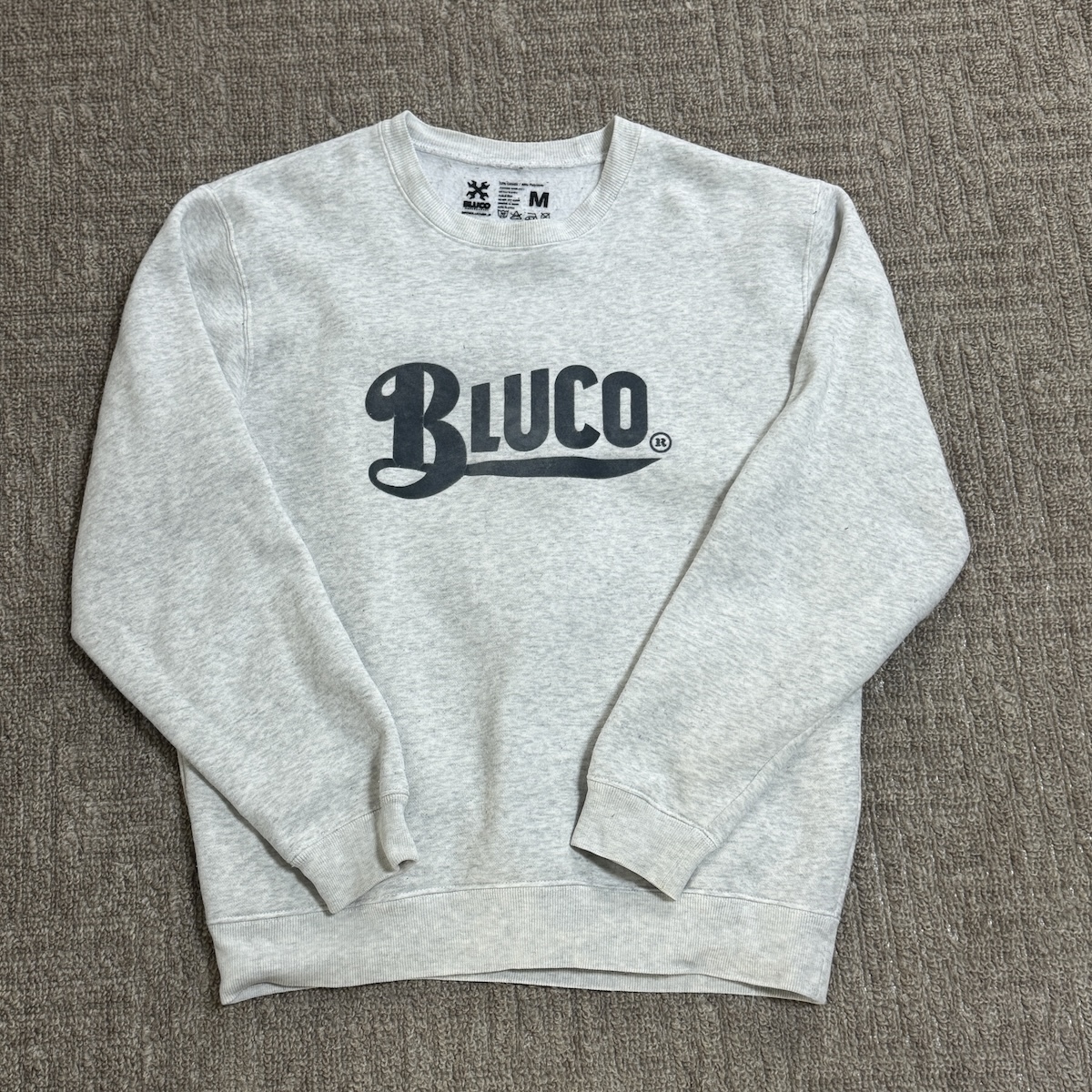 BLUCO(ブルコ) ロゴ スウェット アッシュグレー Sサイズ拍卖