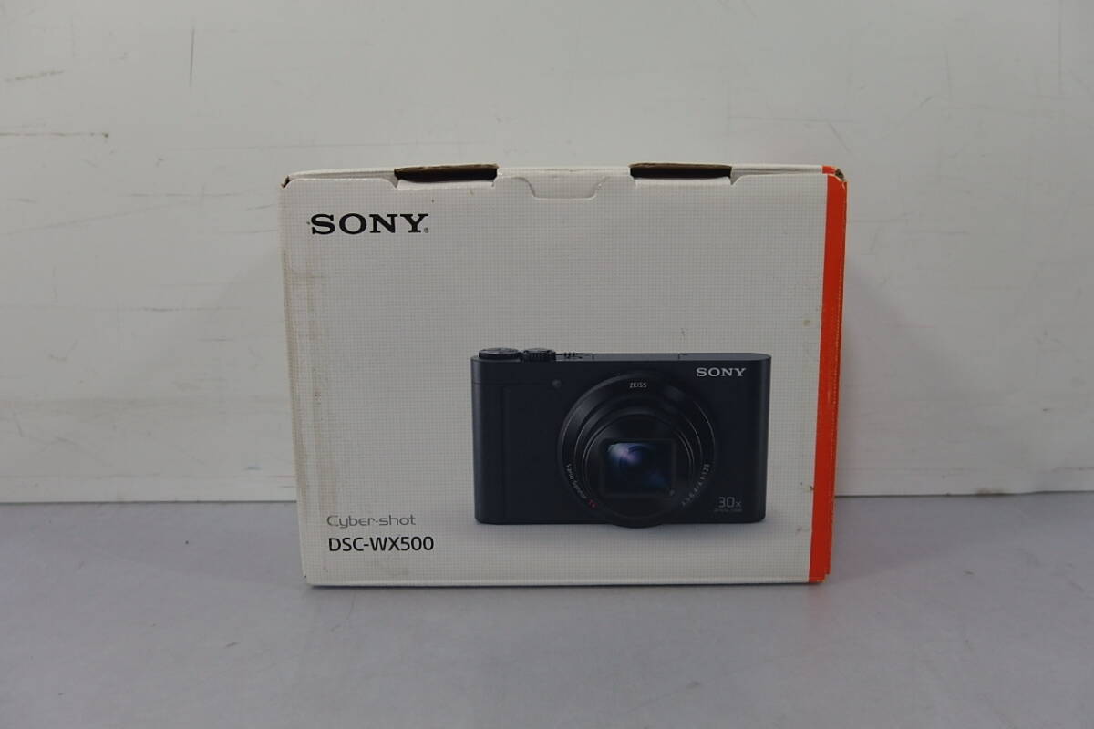 ◆未使用 SONY(ソニー) 光学30倍 デジタルカメラ サイバーショット DSC-WX500 B(ブラック) WiFi対応 チルト液晶×強力手ぶれ補正 デジカメ拍卖