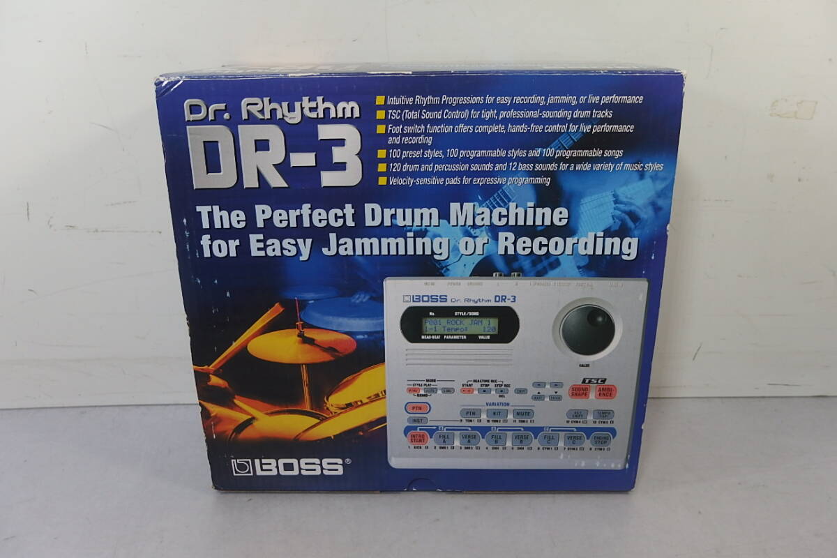 ◆未使用 BOSS(ボス) 名機 ドラムマシン ドクターリズム Dr. Rhytm DR-3 リズムマシン ミュージックマシン サウンドマシン拍卖