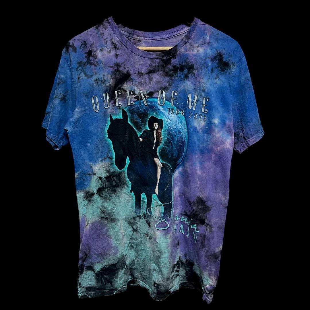 SHANIA TWAIN ツアーTシャツ 半袖 タイダイ パープル M拍卖