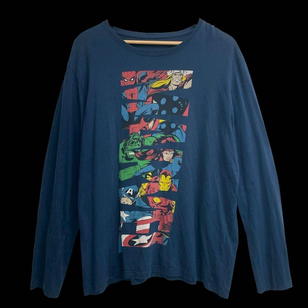 US古着 長袖Tシャツ MARVEL マーベル XL相当拍卖