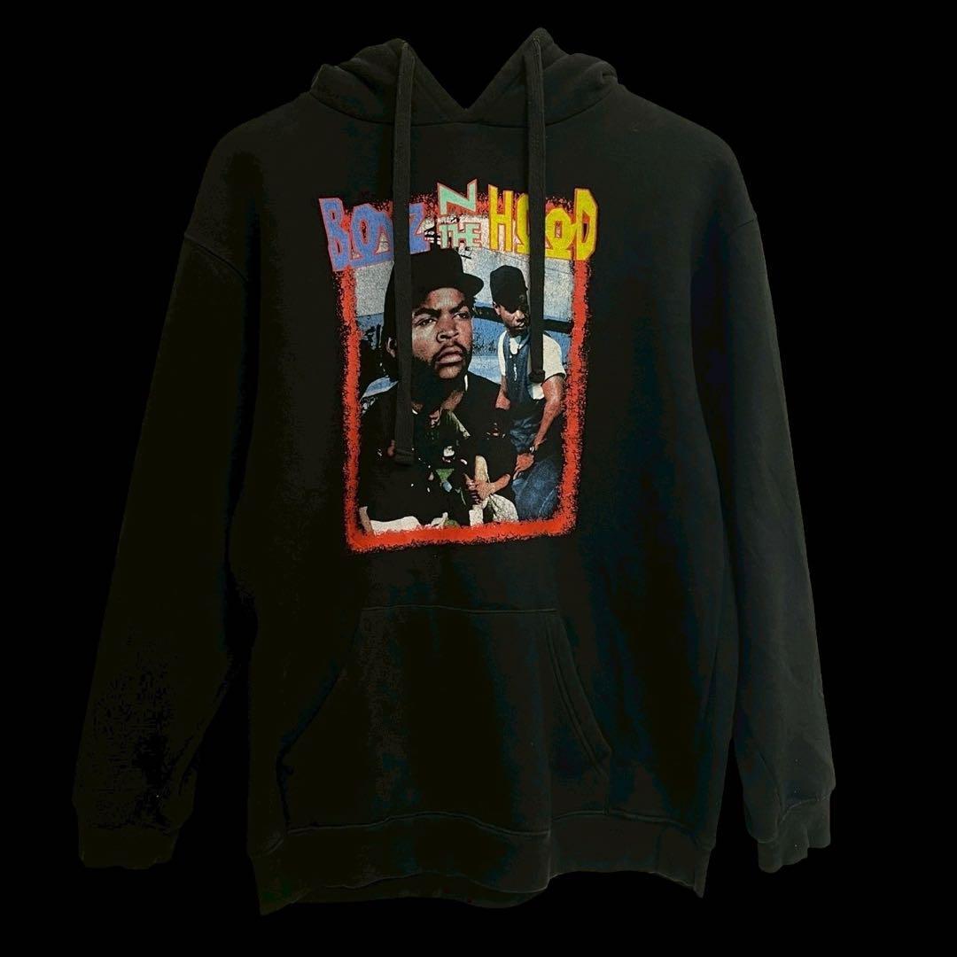 US古着 BOYZ N THE HOOD フーディ パーカー ブラック M拍卖