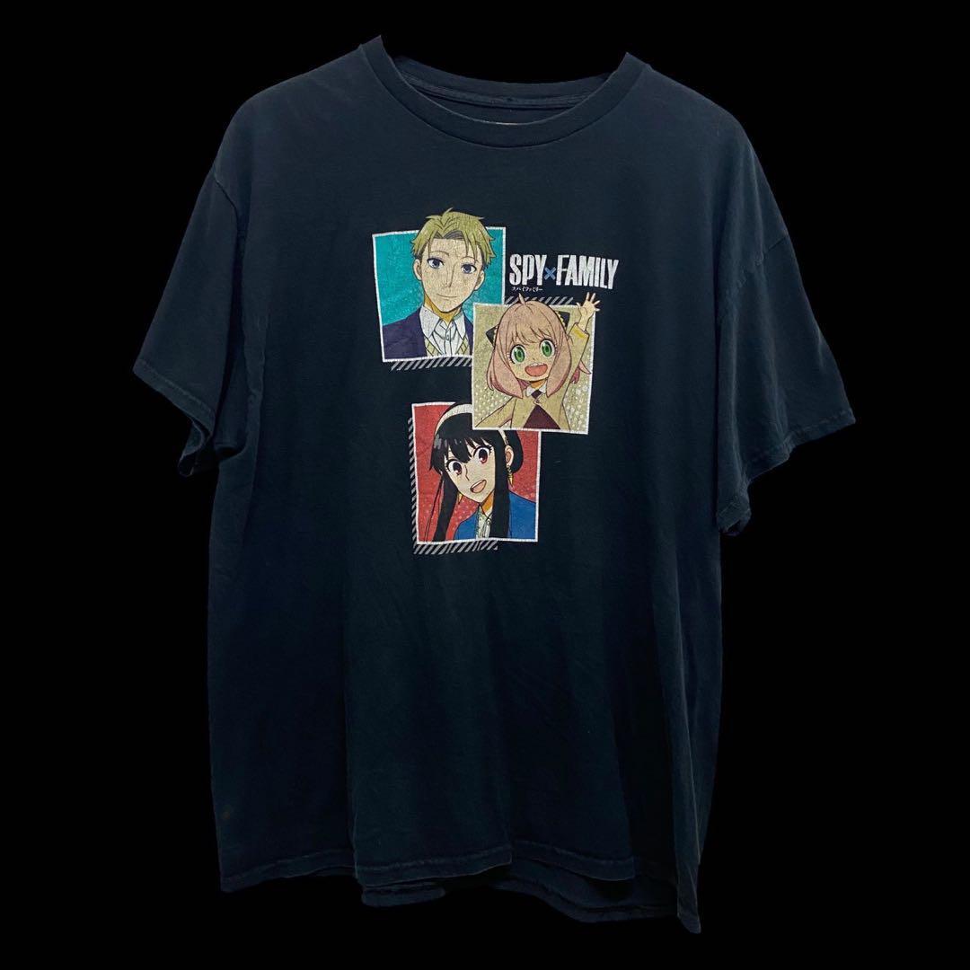 US古着 人気 SPY×FAMILY Tシャツ ブラック XL アーニャ拍卖