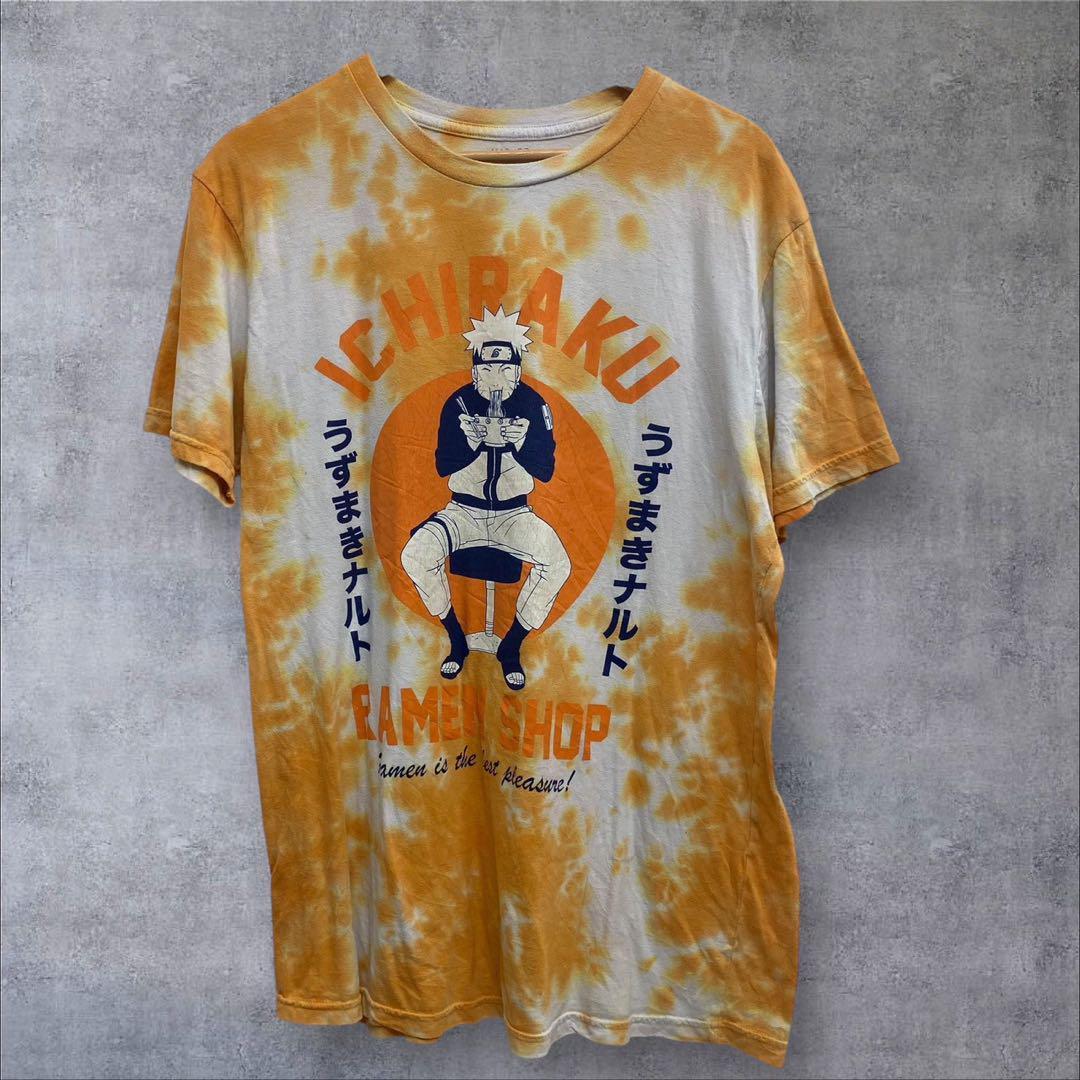US古着 NARUTO 半袖Tシャツ タイダイ L オレンジ拍卖