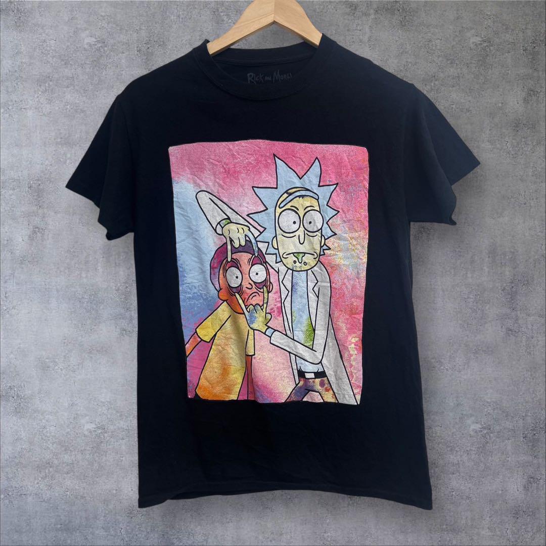 US古着 リック&モーティ 半袖Tシャツ ブラック S拍卖