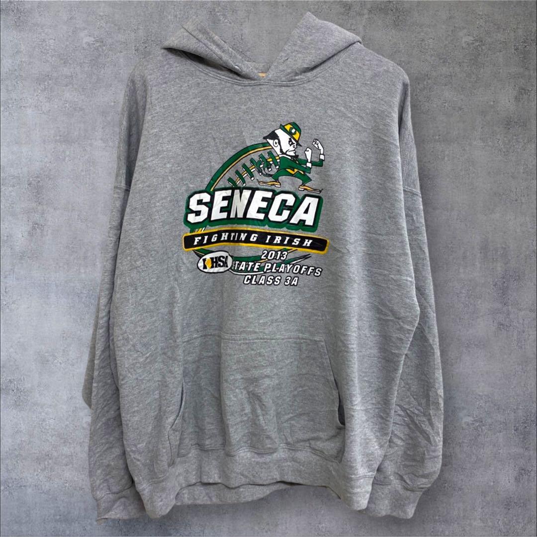 US古着 ギルダン 2XL SENECA グレーパーカー拍卖