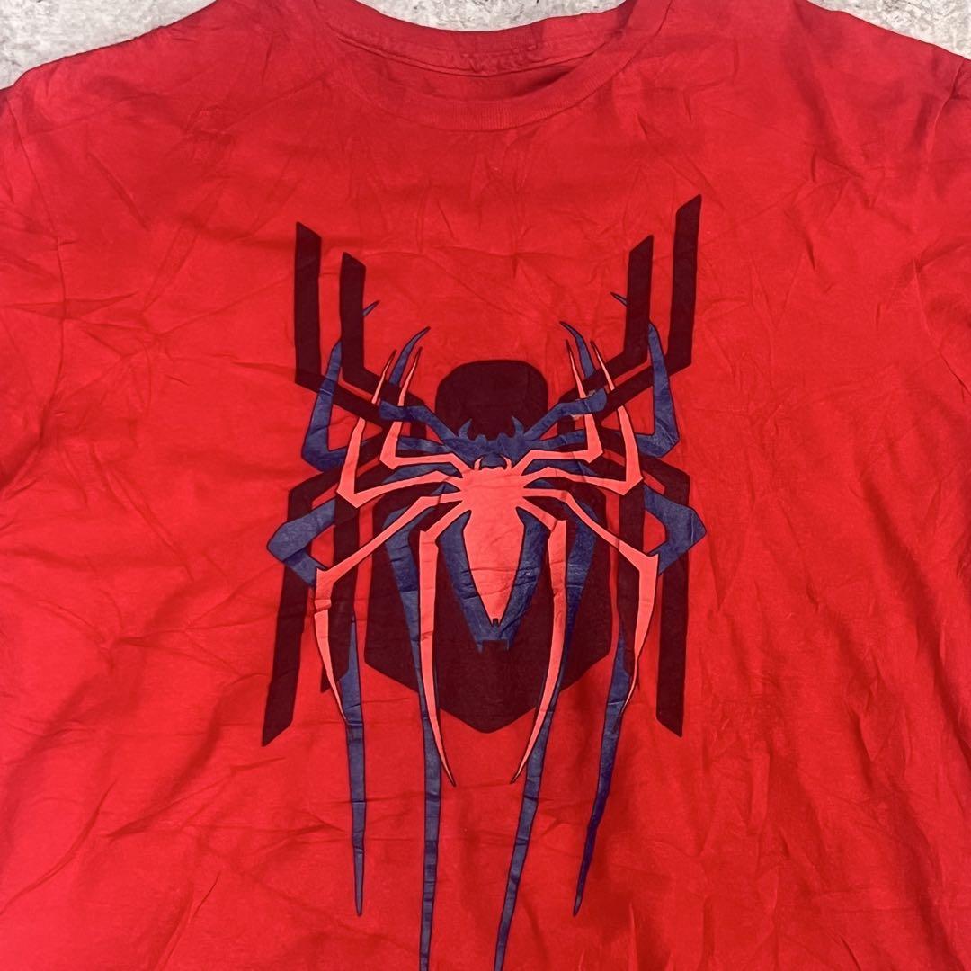 SPIDER MAN スパイダーマン 半袖Tシャツ L レッド拍卖