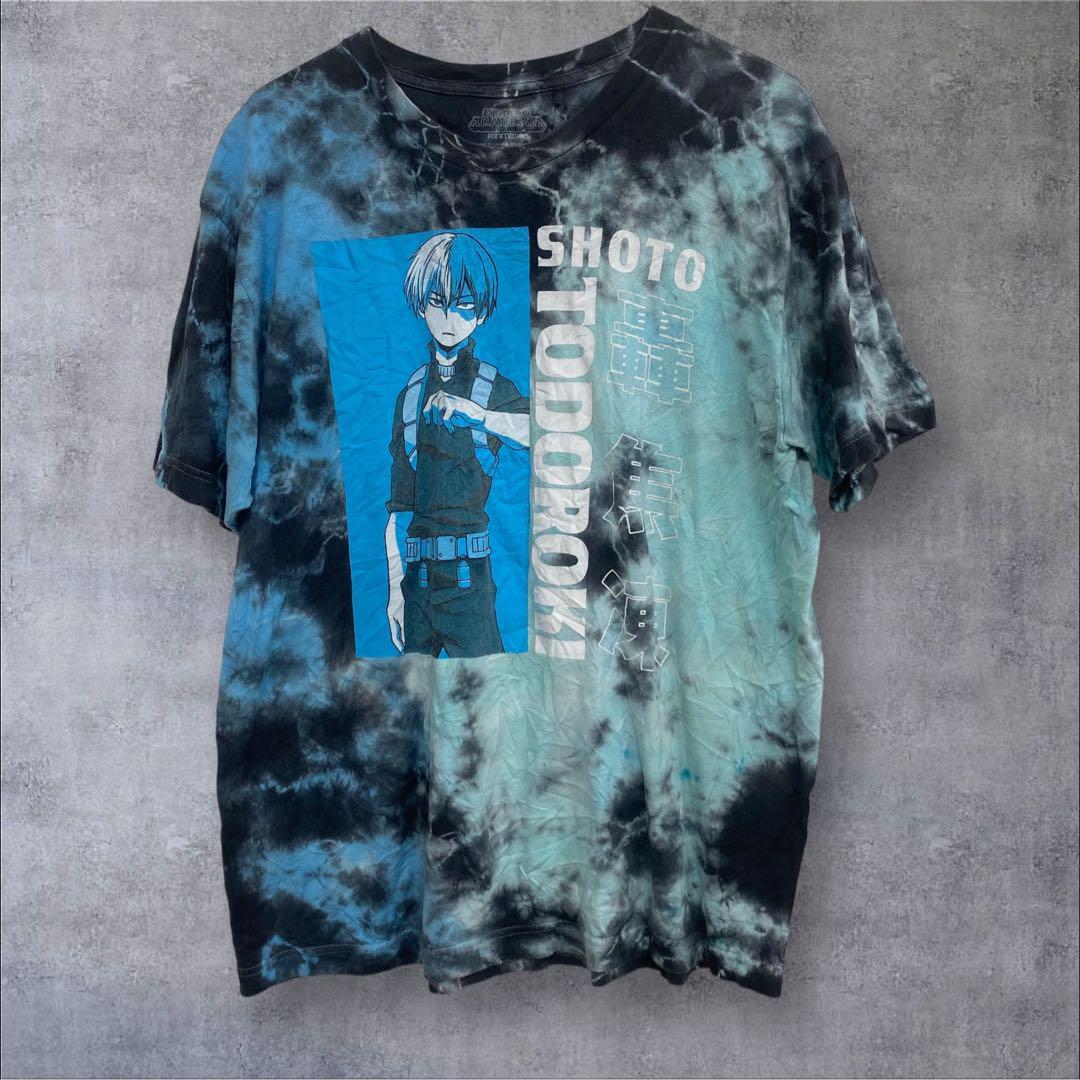 US古着 僕のヒーローアカデミア タイダイ 半袖Tシャツ L拍卖