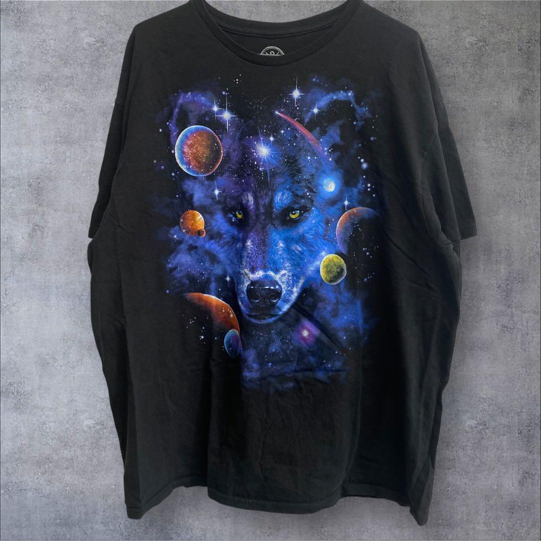 US古着 DOM アニマル XL ブラック ウルフ拍卖