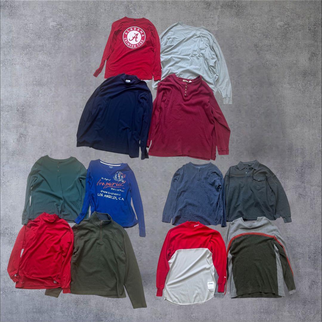 US古着 長袖 ロンT まとめ売り MIX スポーツブランド拍卖