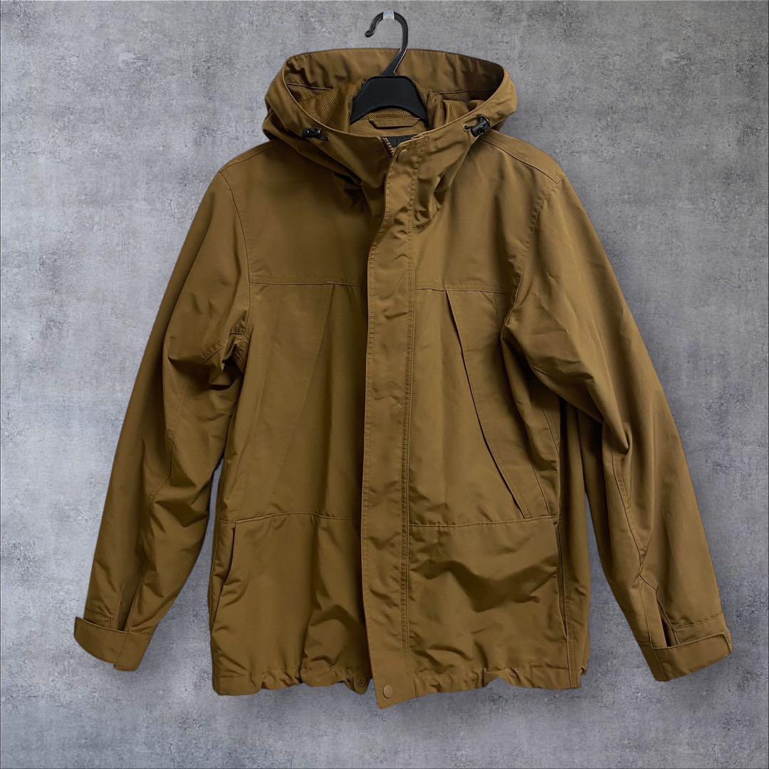 ユニクロ ナイロン ジャケット 撥水 メンズ M ブラウン拍卖