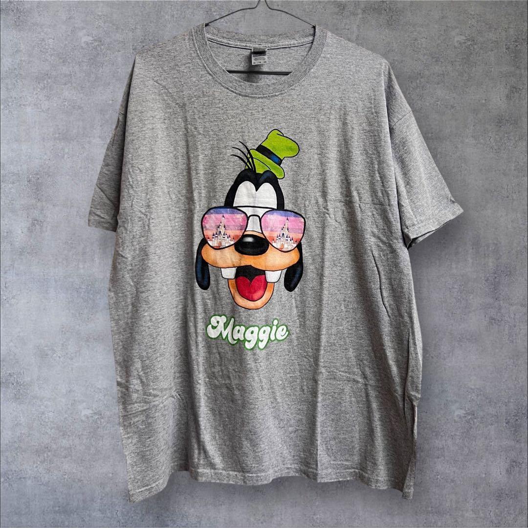 GILDANギルダン グーフィ ディズニー 半袖Tシャツ グレー XL拍卖