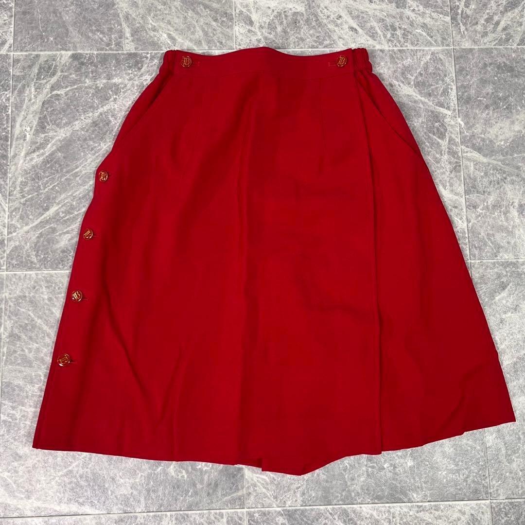 ヴィンテージ 希少 新品未使用品 BURBERRY バーバリー スカート レッド拍卖