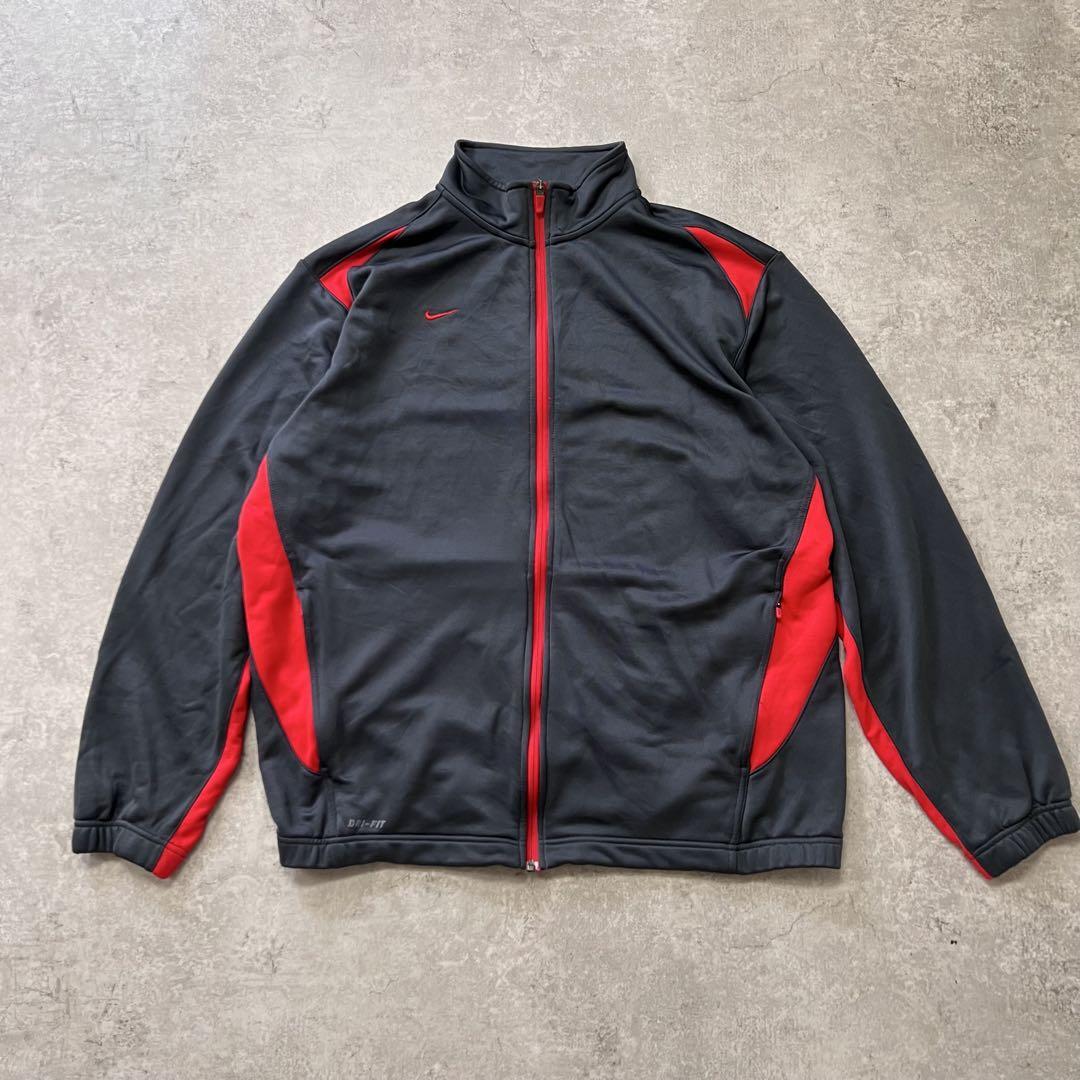 NIKE ナイキ DRI-FIT XL フルジップ トラックジャケット レッド拍卖