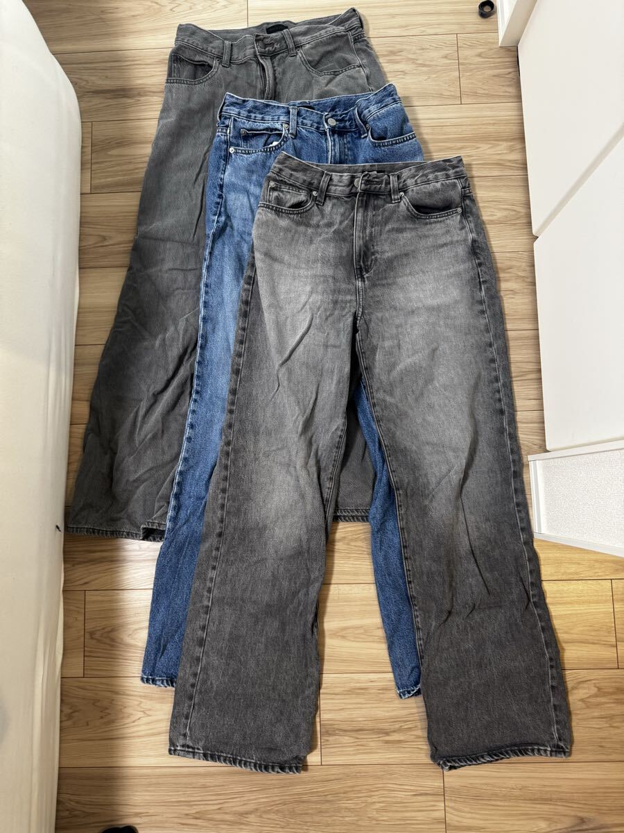 UNIQLO ワイドストレートジーンズ拍卖