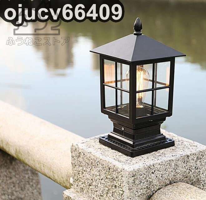 屋外用 防水ガーデンライト庭 照明 別荘街灯 庭用 夜明け 景観照明 ブラケットライト レトロ風 2色可選 アルミニウム拍卖
