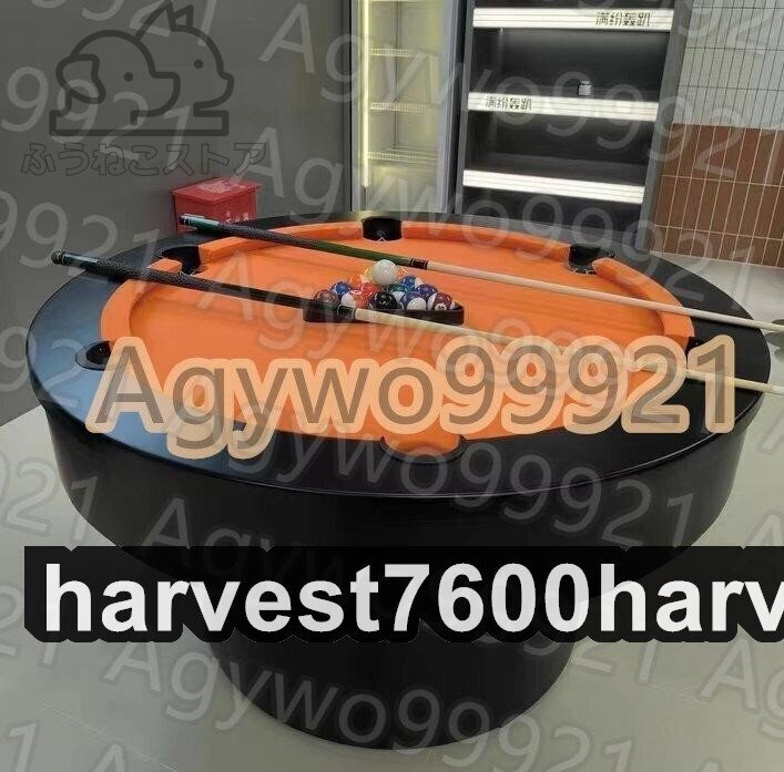 家庭用2in1円形のビリヤード台、バーやKTV、レストランでの大人向けアメリカンブラック8ボールテーブル、選べるテーブルカラー 160*80cm拍卖