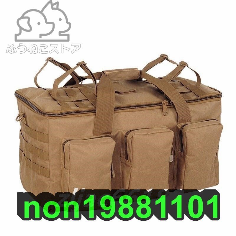 新品 大容量 ミリタリーバッグ キャンプ用品 収納 キャンプバッグ モスグリーン ブラック ベージュ ヴィンテージ アウトドア サバゲー拍卖