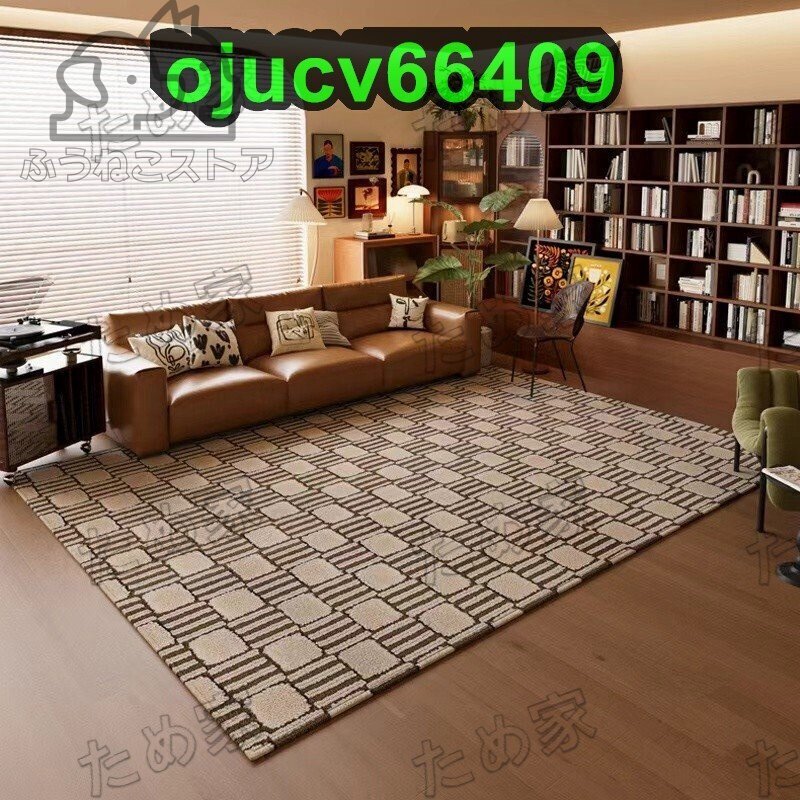 レトロ高級感★イタリア風 オールシーズン ラグマット 家庭用カーペット 滑り止め 汚れに強い 寝室 リビングルーム用 160*230cm拍卖