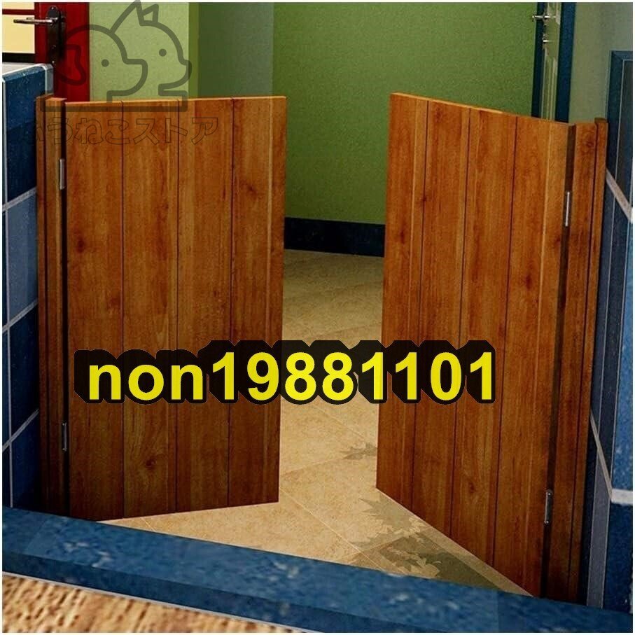 カフェドアーズ スイングドア、 飲食店 ホテルロビー 廊下ドア、 アウトドア パティオ フェンスゲート、180度回転 フリーゲート 90x70cm拍卖