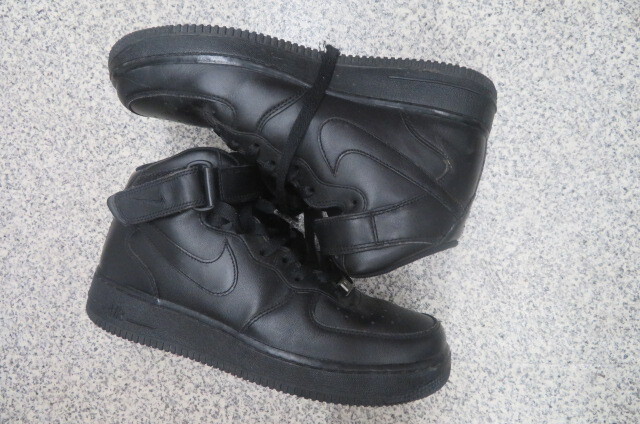 NIKE AIR FORCE 1 Hi 26cm ナイキ エアーフォース1 ハイカット 黒ブラック スニーカー拍卖