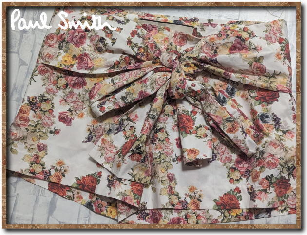 ☆Paul Smith ポールスミス リボン付き花柄ショートパンツ 白☆拍卖