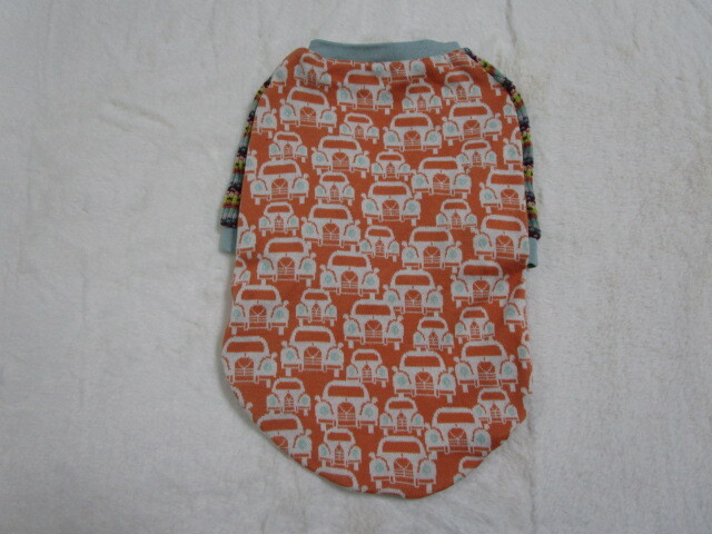 Hand made 胴回り44㎝ 車 Tシャツ オレンジ系 中古拍卖