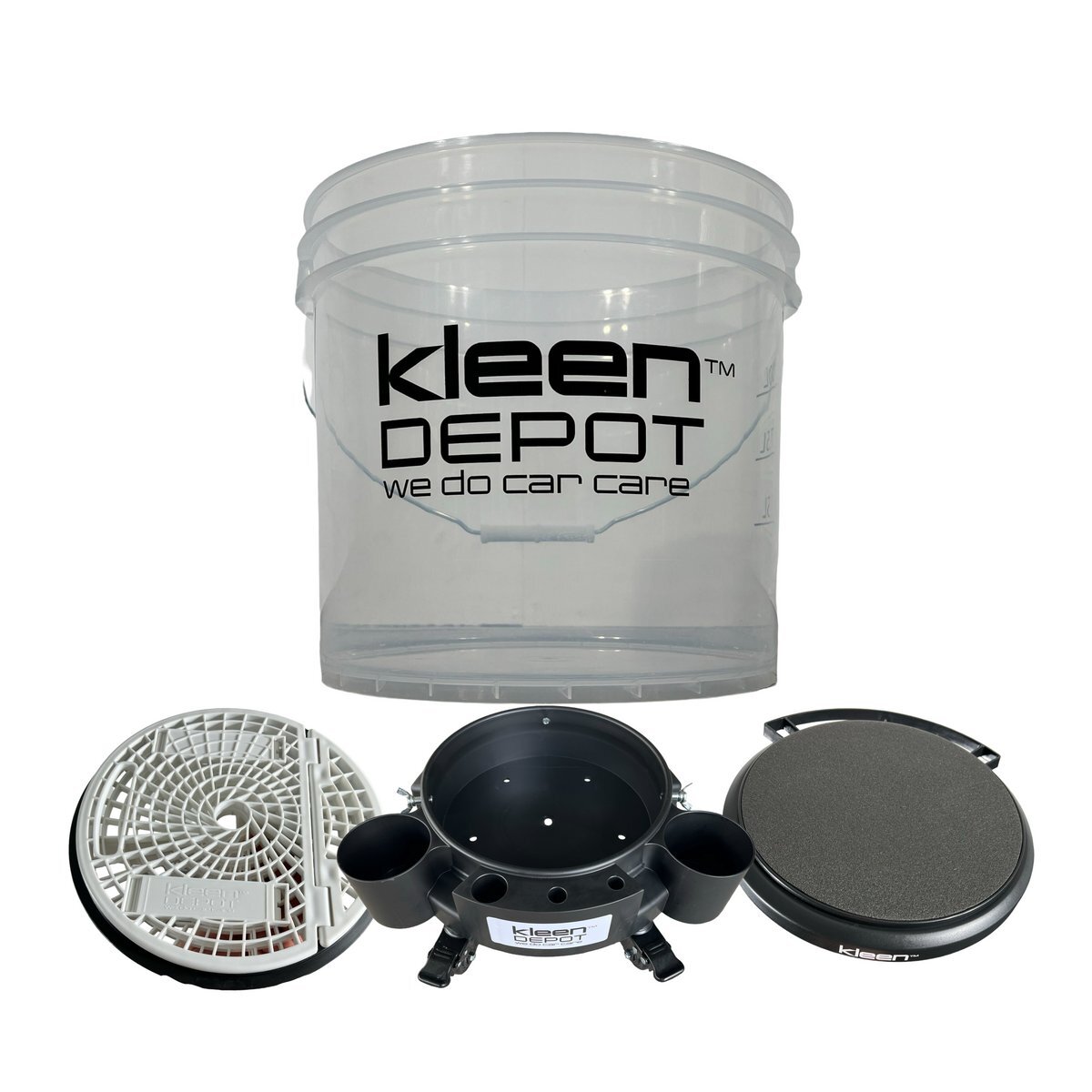 KleenDEPOT オリジナルバケツセット・ホワイト(4点セット)洗車用バケツ・ドリー・蓋・サンドキラー拍卖