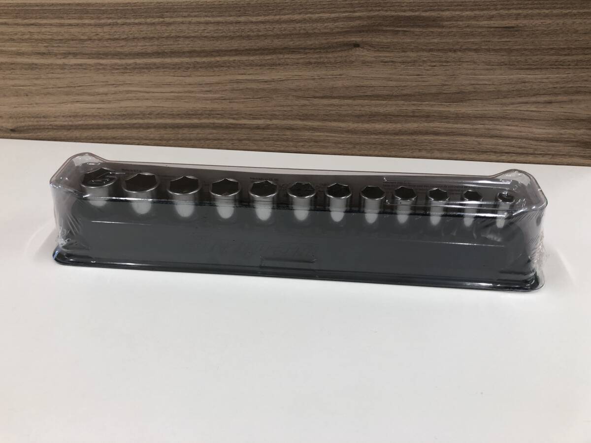 未使用 Snap-on スナップオン 3/8 セミディープソケットセット 8-19mm 12ピース拍卖