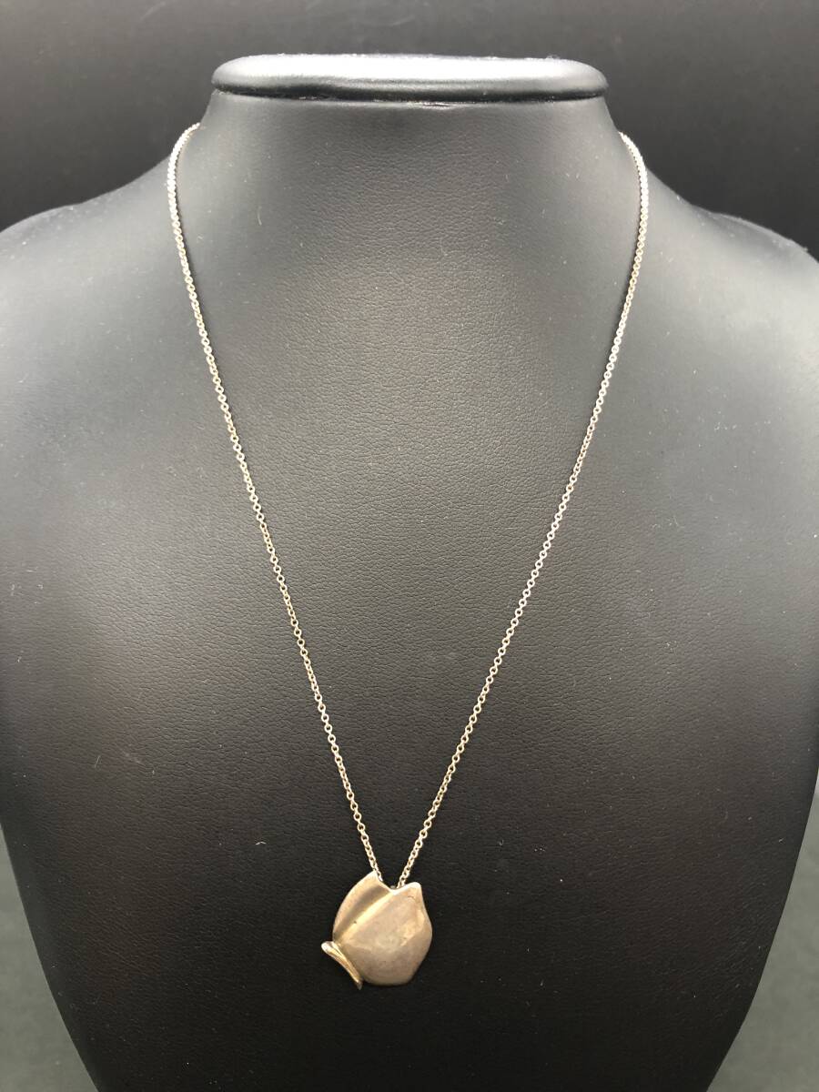 TIFFANY&Co ティファニー バタフライ SV925 k18 シルバー 18金 ネックレス 拍卖