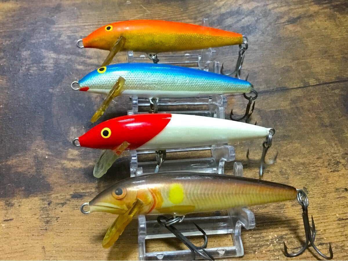 OLD/RAPALA/CD9/FINLAND/ジャパンSP・口紅・腹巻含む4点セット/オールド/ラパラ/カウントダウン/フィンランド/(ソルト/ショア)拍卖
