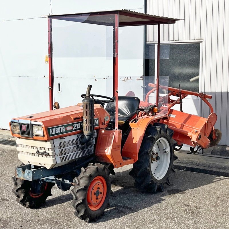 【富山】難あり クボタ トラクター ZB1502 現状不動 632時間 15馬力 ロータリー付き RS1202DM ディーゼル 軽油 kubota 倉庫内保管 中古拍卖