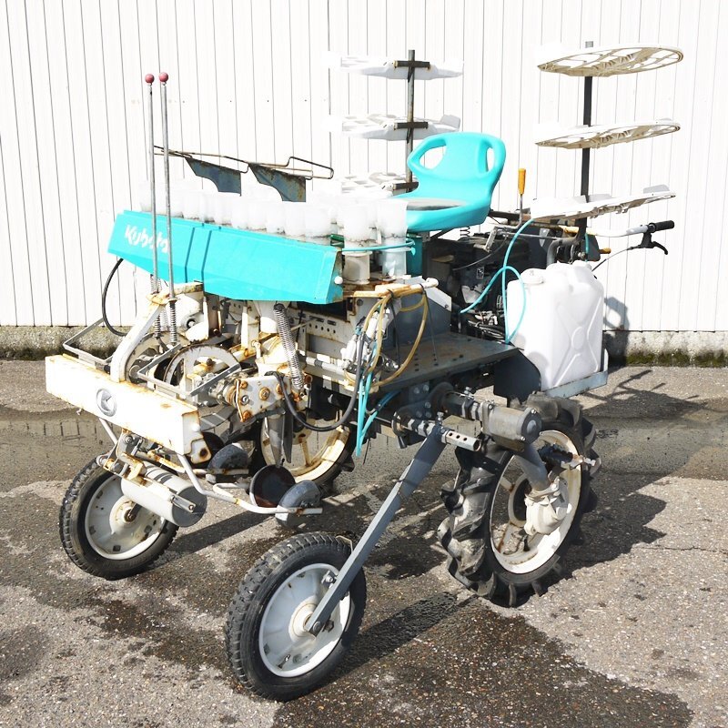 【新潟】クボタ 乗用 野菜 移植機 KP-201CRL 2条 千鳥植え 油圧 モンロー 4.2馬力 定植機 苗 植え付け レタス キャベツ ブロッコリ 中古拍卖