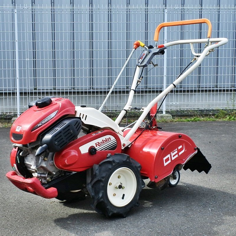 【宮城】富士 ロビン 耕運機 MMR6 RC6800 6.0馬力 耕運幅500㎜ 歩行型 逆転 リコイル ガソリン 耕うん 畑 家庭菜園 中古 東北 倉庫保管拍卖