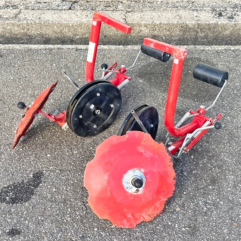 【富山】管理機 耕運機用 マルチャー パーツセット ビニール シート うね 畦 畝 マルチ 張り 畑 パーツ アタッチメント 倉庫内保管 中古拍卖