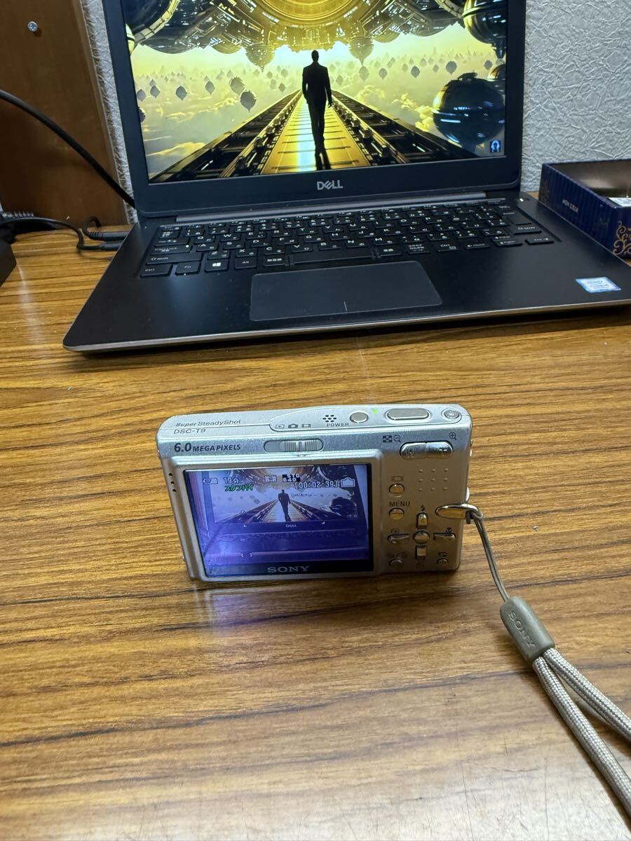 SONY ソニーデジタルカメラ DSC-T9 動作品 バッテリー無し拍卖
