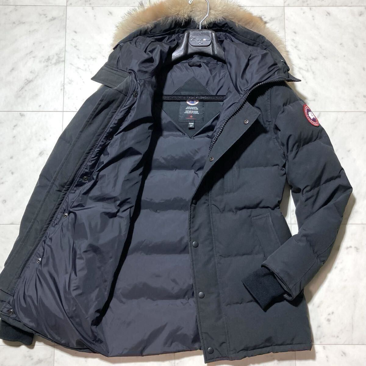 CANADA GOOSE『南極からの帰還者』カナダグース◇定価20万 希少◇高級 ダウンジャケット コート 黒 ブラック 極肉厚 極暖 メンズ ファー拍卖